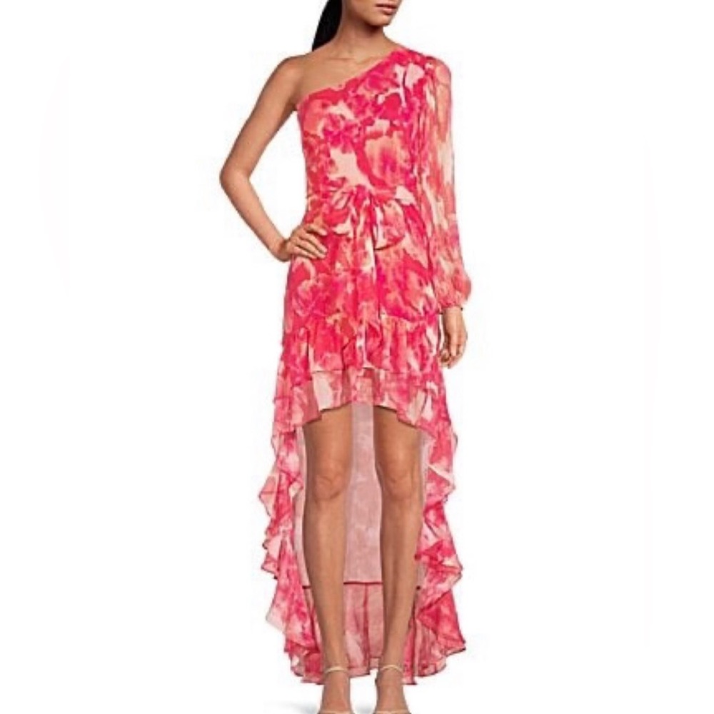 Gianni Bini one shoulder high low Dress 8
